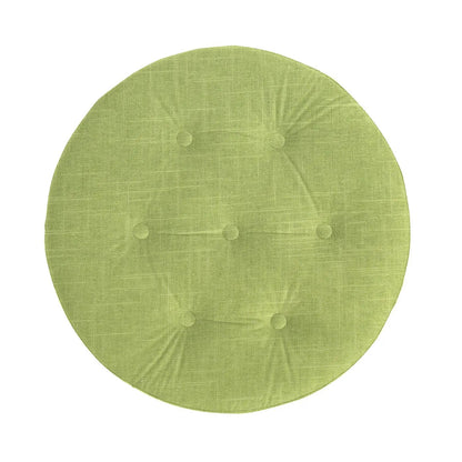 Yolanda round upholstered ottoman lime green tufted fabric Unique Piece Furniture on Tampa Home & Garden Store