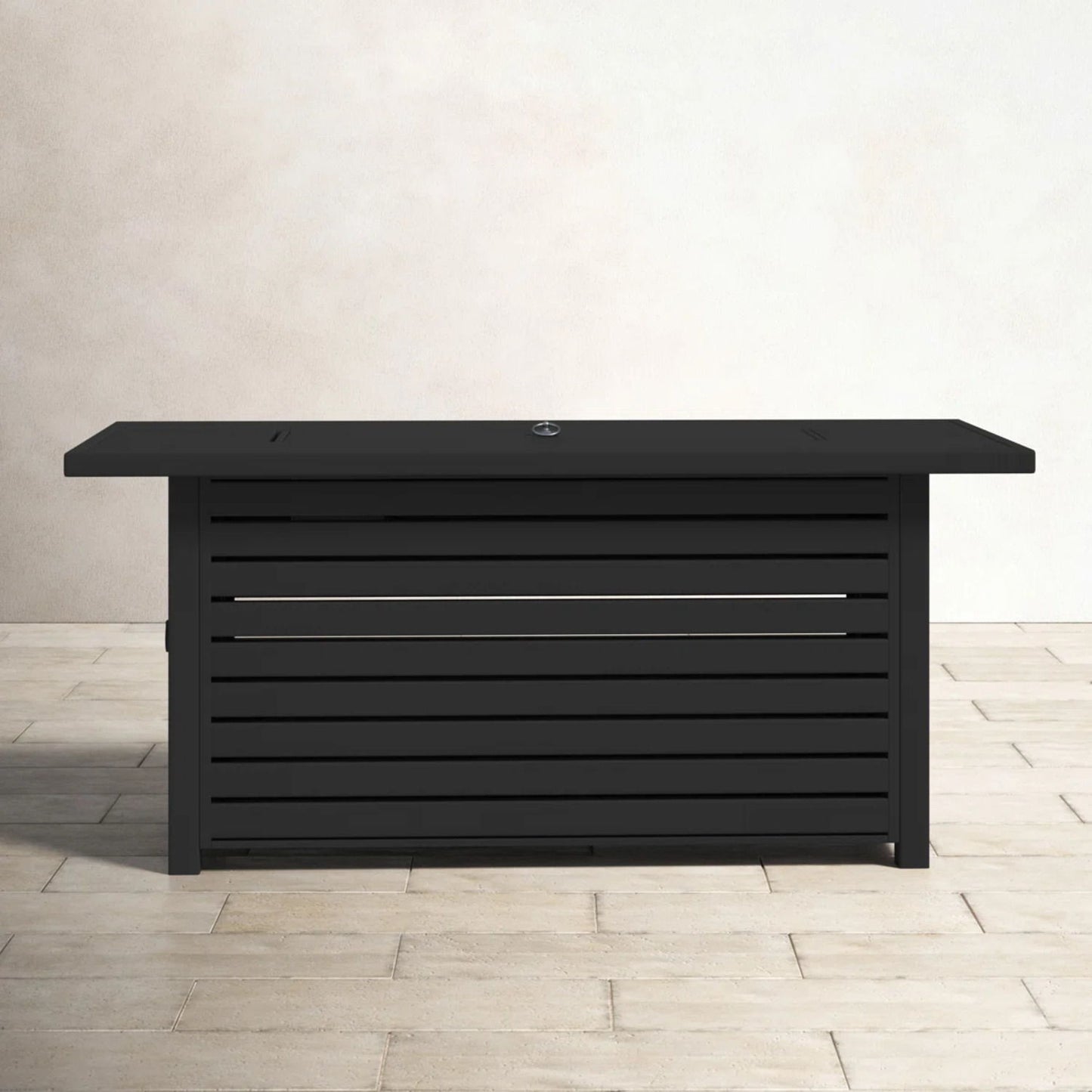 Propane or Gas Outdoor Fire Pit Table With Lid