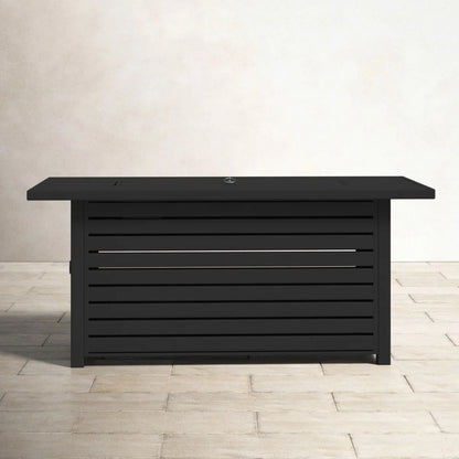 Propane or Gas Outdoor Fire Pit Table With Lid