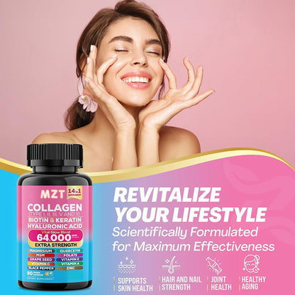 Collagen Capsule Perfecsy bottle with pink label and black cap, dietary supplement on Tampa Home & Garden Store