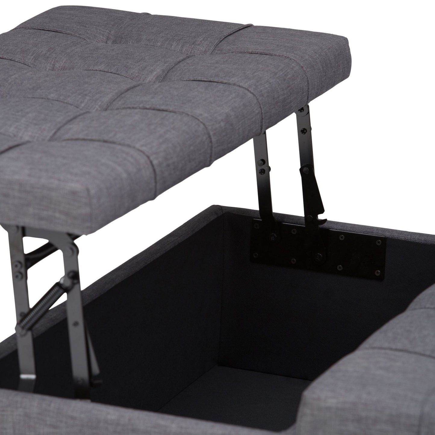 Harrison Upholstered Coffee Table Storage Ottoman