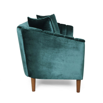 Contemporary Three Seater Sofa with Button Stitch