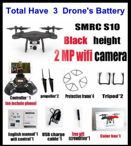 Sell My Stuff S10 FPV quadcopter with 2 MP WiFi camera, black toy racer kit on Tampa Home & Garden Store