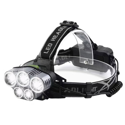 GemGear Rechargeable Headlamp with 6-LED array, 20000 lumens, 6 modes, adjustable head strap on Tampa Home & Garden Store
