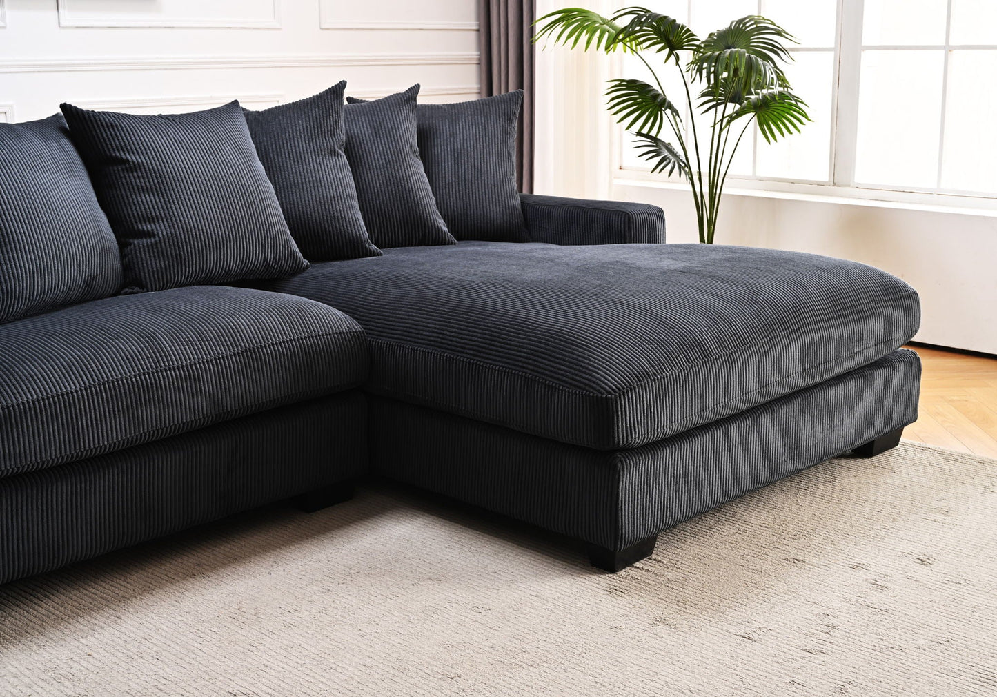 Luxe Oversized 2 Piece Sectional Sofa for Living