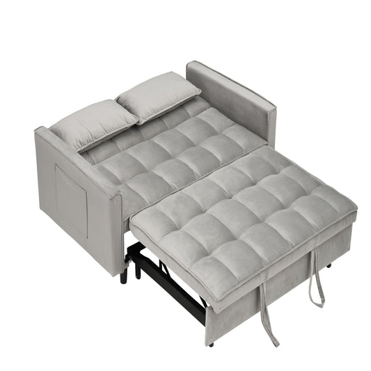 Large 3 In 1 Sofa Bed and Velvet Living Room