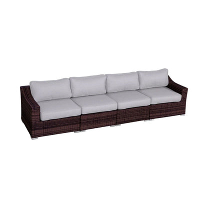 Fully Assembled Rattan Wicker Outdoor Sectional