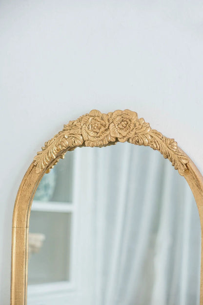 Wood Floor Mirror and Full Body Makeup Mirror
