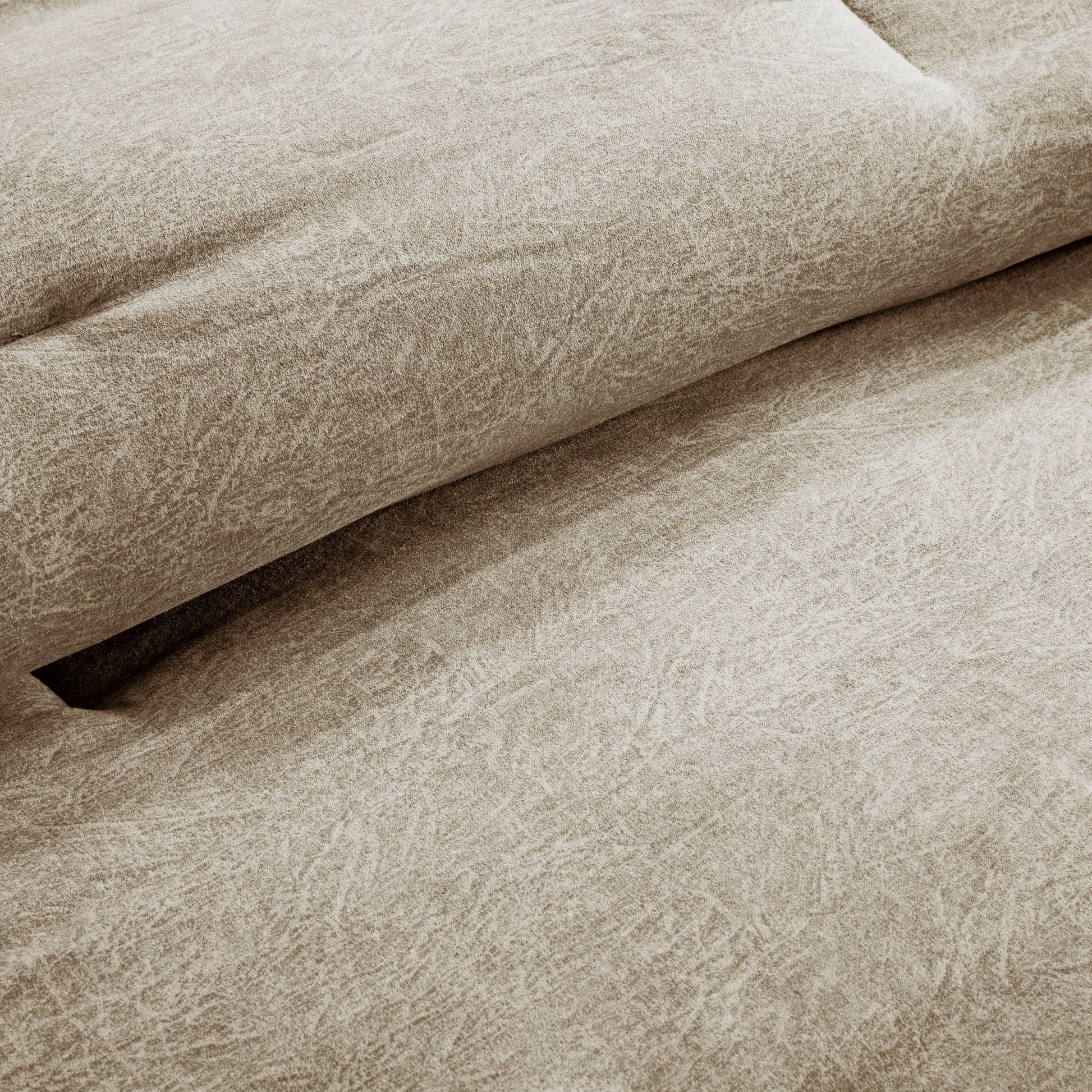 7 Piece Faux Suede Comforter Set Tan King by HouseOfZazla on Tampa Home & Garden Store