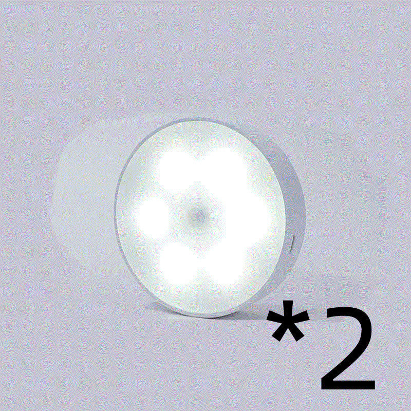 LED Motion Sensor Puck Lights - rechargeable wireless USB 2-pack cabinet lights by UpTrend Deals on Tampa Home & Garden Store