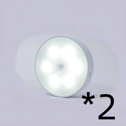 LED Motion Sensor Puck Lights - rechargeable wireless USB 2-pack cabinet lights by UpTrend Deals on Tampa Home & Garden Store