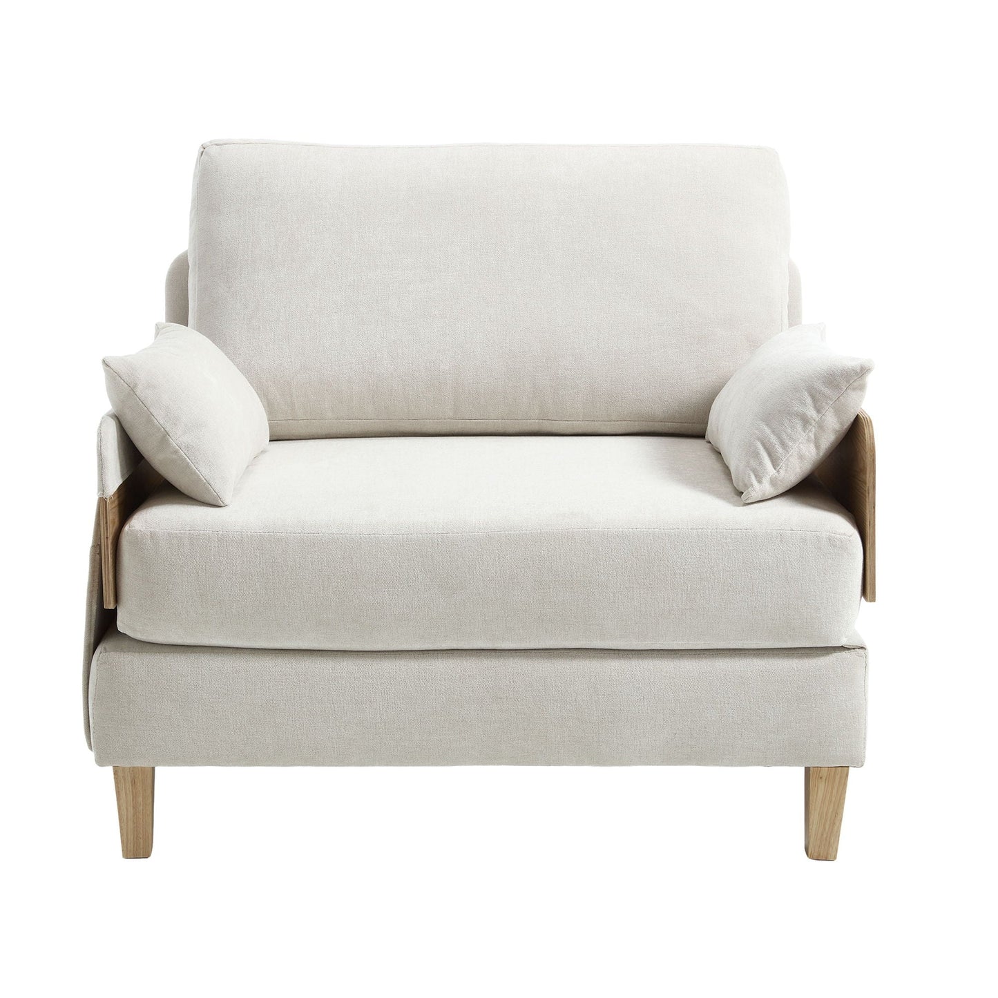 Mid Century Modern 3 Pillow Foldable Sofa Bed