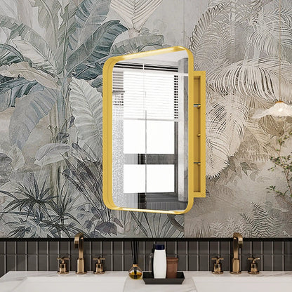 Medicine cabinet with recessed metal frame, mirror and adjustable shelves Unique Piece Furniture on Tampa Home & Garden Store