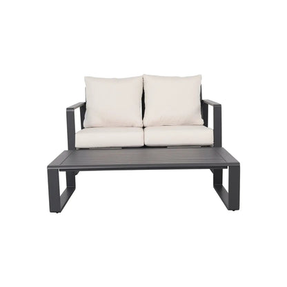 Durable outdoor sofa with rectangular coffee table, charcoal frame Unique Piece Furniture on Tampa Home & Garden Store