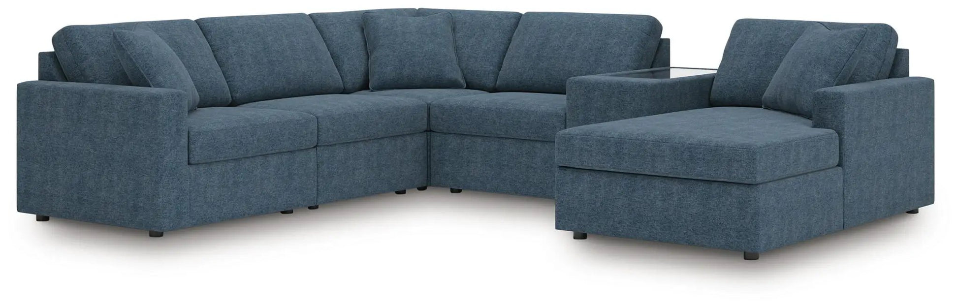 Modmax Sectional Ink blue stationary sofa with chaise by Unique Piece Furniture on Tampa Home & Garden Store