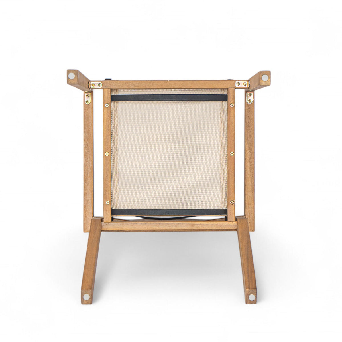 Belfast Dining Chair Set with Mesh Seating – Acacia Wood Frame, Outdoor (Set of 2) on Tampa Home & Garden Store