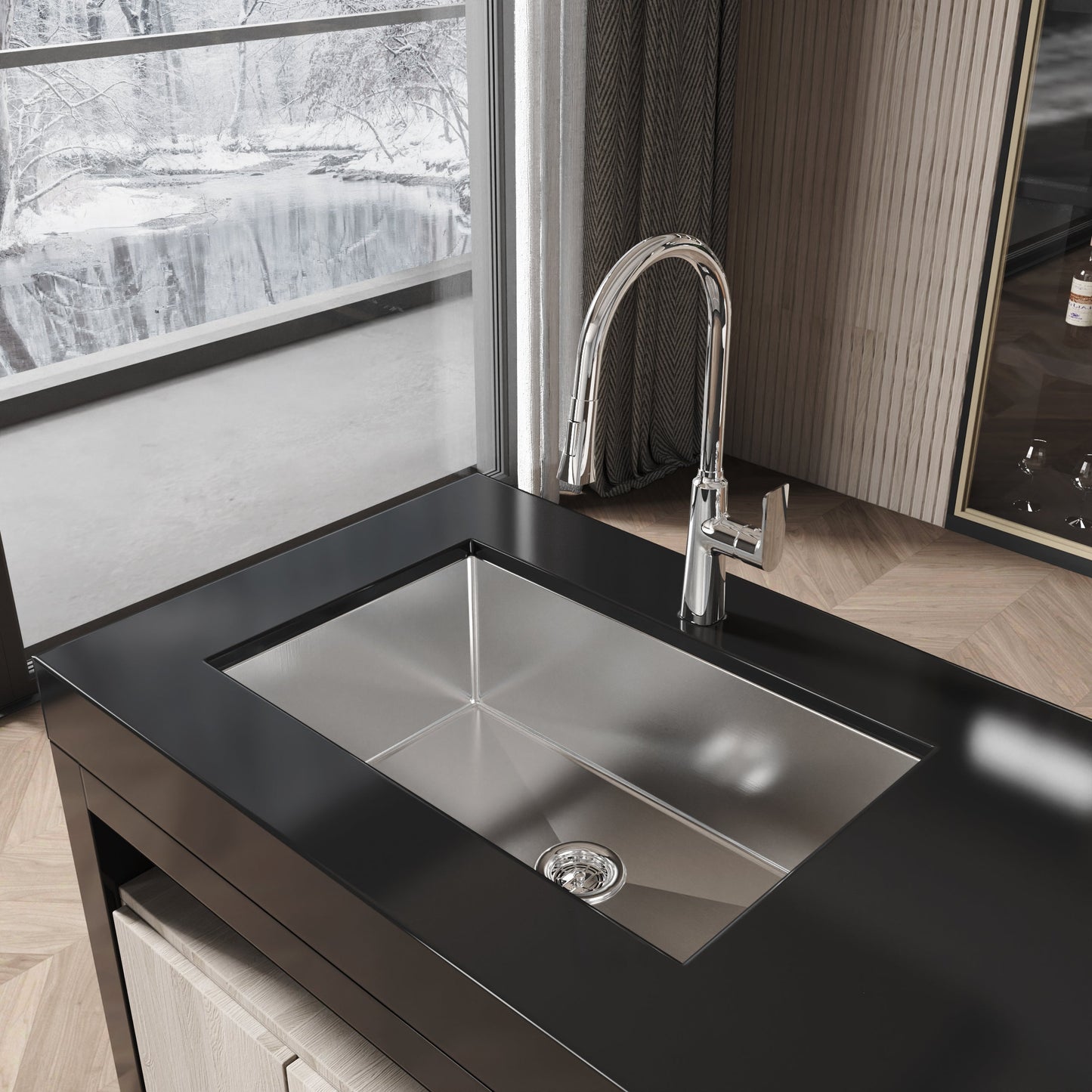 The Single Bowl Stainless Steel Kitchen Sink