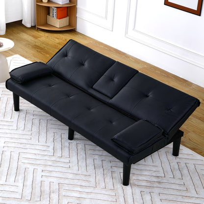 Compact Foldable Sofa Bed and Cup Holder