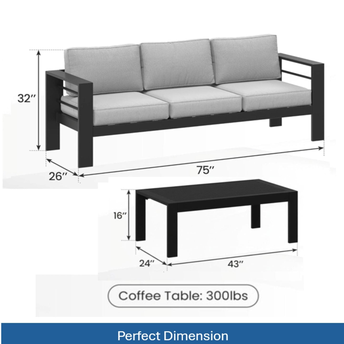 Heavy Duty Patio Set And The Thick Soft Cushions