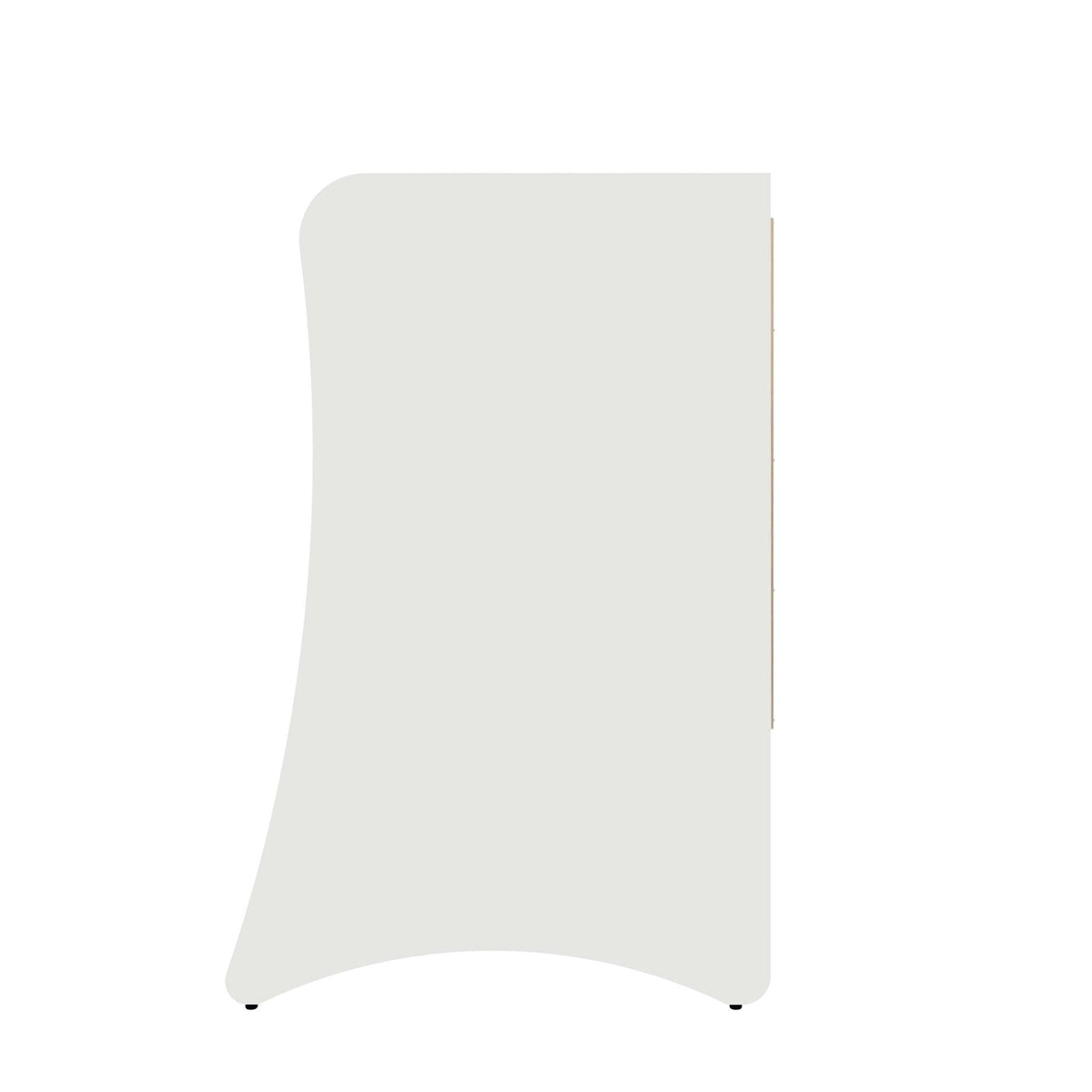 Nightstand with 3 Drawers and Quiet Glide by HouseOfZazla in white or gray on Tampa Home & Garden Store