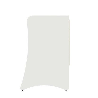 Nightstand with 3 Drawers and Quiet Glide by HouseOfZazla in white or gray on Tampa Home & Garden Store