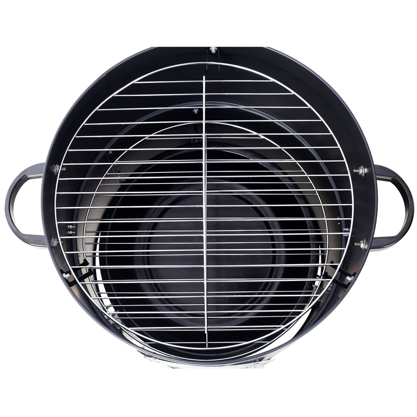 Heavy Duty Round Steel Charcoal Grill and Smoker
