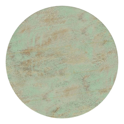 Boyd handcrafted accent table round top in distressed teal finish by Unique Piece Furniture on Tampa Home & Garden Store