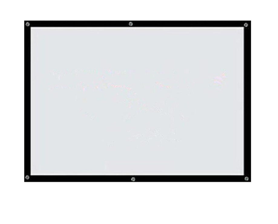 Projector HD screen fixed frame, black border, white projection surface by My Store on Tampa Home & Garden Store