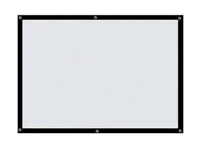 Projector HD screen fixed frame, black border, white projection surface by My Store on Tampa Home & Garden Store