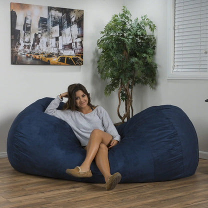 Marlin 6.5 Foot Bean Bag With Suede Cover