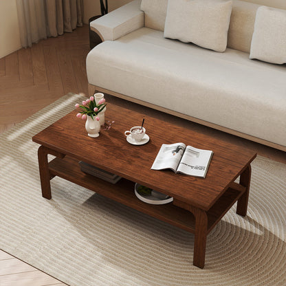 Mesa de centro rectangular decorativa de 47 pulgadas para sala de estar - Natural