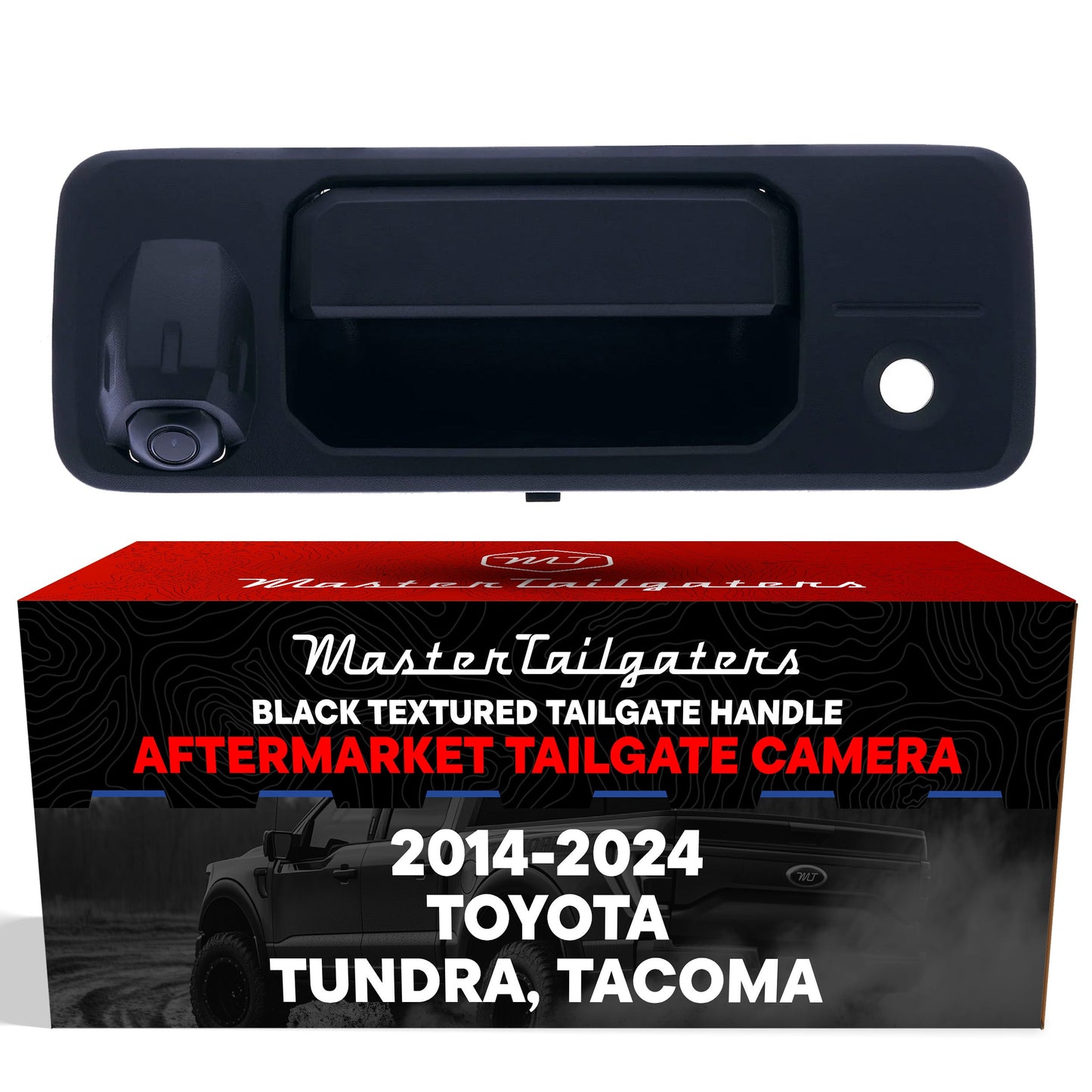 Tailgate handle with backup camera Master Tailgaters black textured for Toyota Tundra/Tacoma on Tampa Home & Garden Store