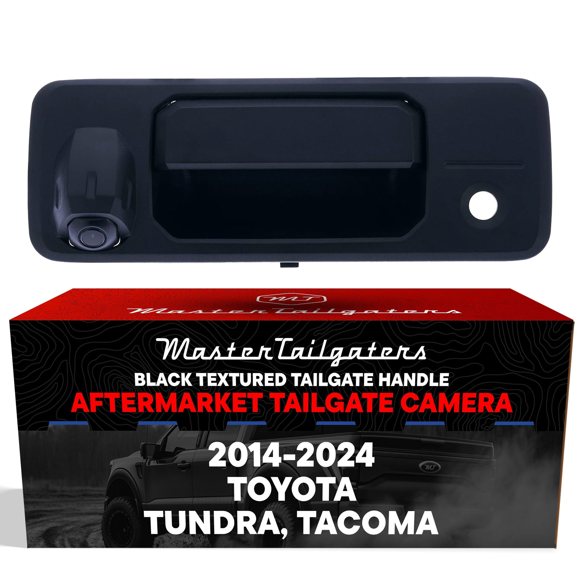 Tailgate handle with backup camera Master Tailgaters black textured for Toyota Tundra/Tacoma on Tampa Home & Garden Store