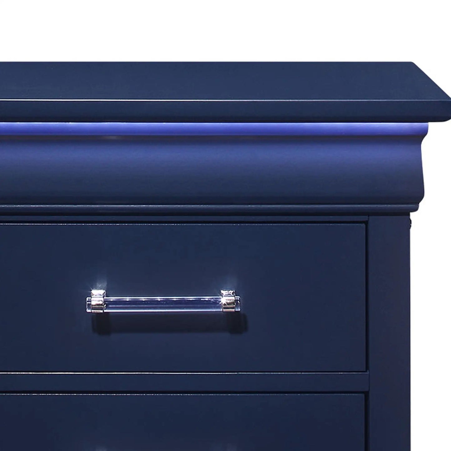 Charlston Elegant Nightstand With LED Lighting