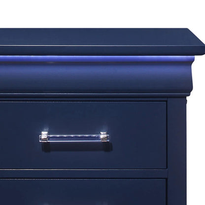 Charlston Elegant Nightstand With LED Lighting