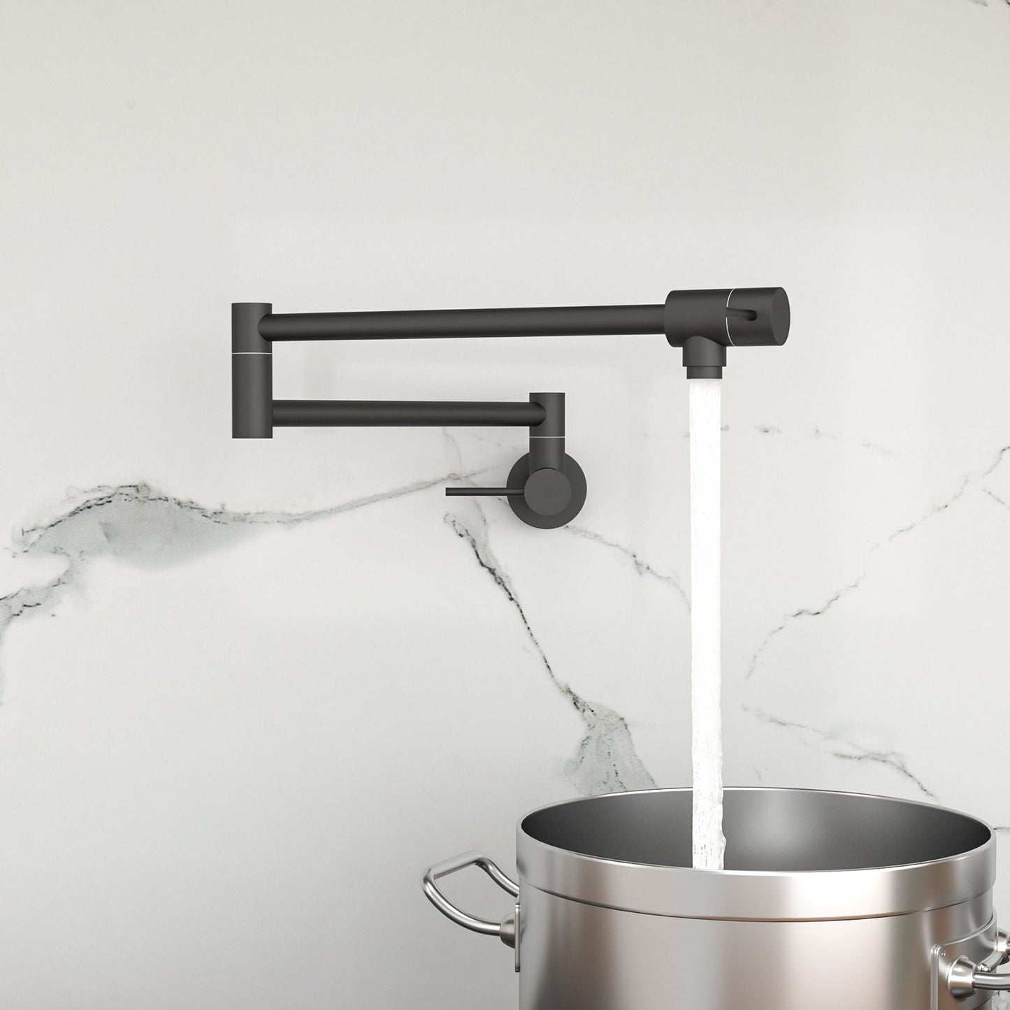 Modern Folding Wall Mount Pot Filler Faucet