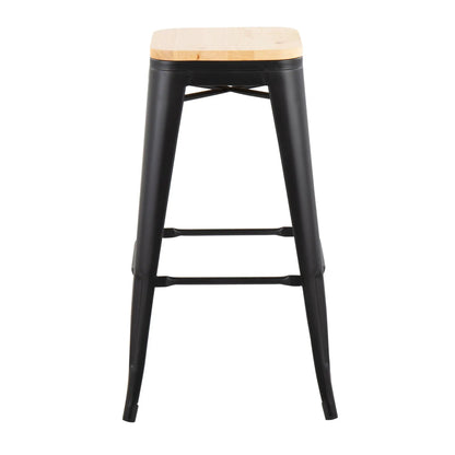 Oregon Contemporary Barstools Set of 2 Durable