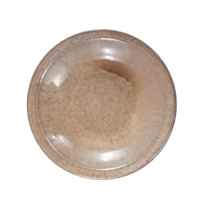 Vintage Khaki Ceramic Bird Bath and Garden