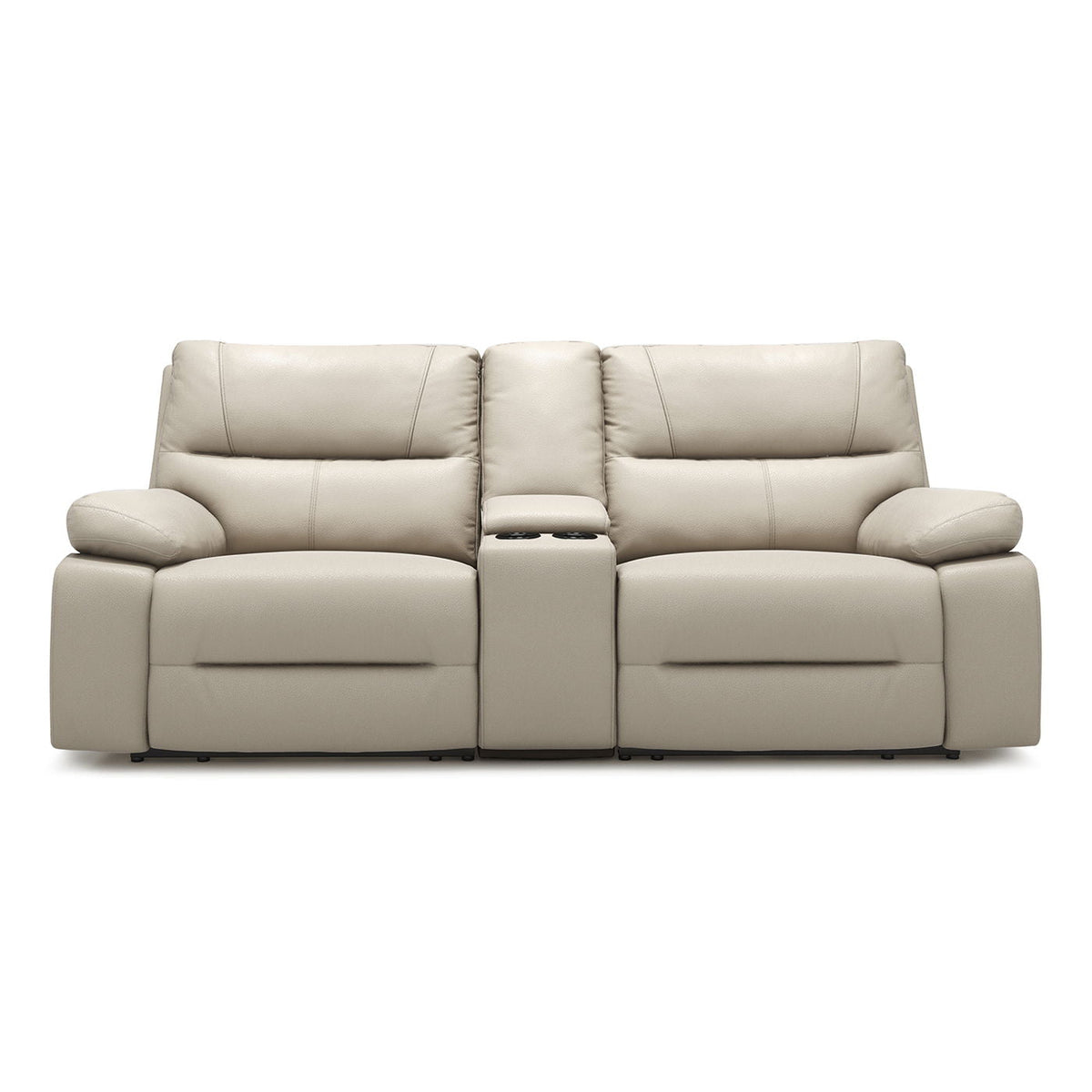 Malibu 3-Piece Power Motion Reclining Loveseat with Cup Holders cream taupe beige on Tampa Home & Garden Store