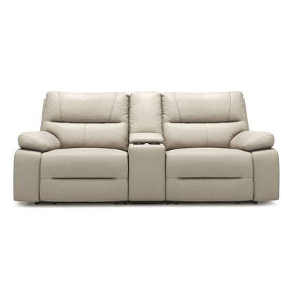 Malibu 3-Piece Power Motion Reclining Loveseat with Cup Holders cream taupe beige on Tampa Home & Garden Store