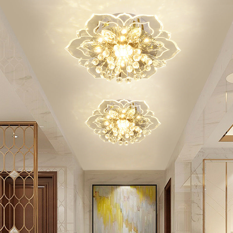 Lámpara de corredor de cristal pequeña Lámpara de sala de estar moderna minimalista