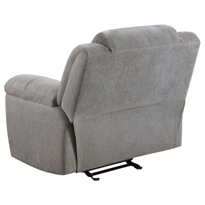 Sebring gray upholstered glider recliner chair with manual recline HouseOfZazla on Tampa Home & Garden Store