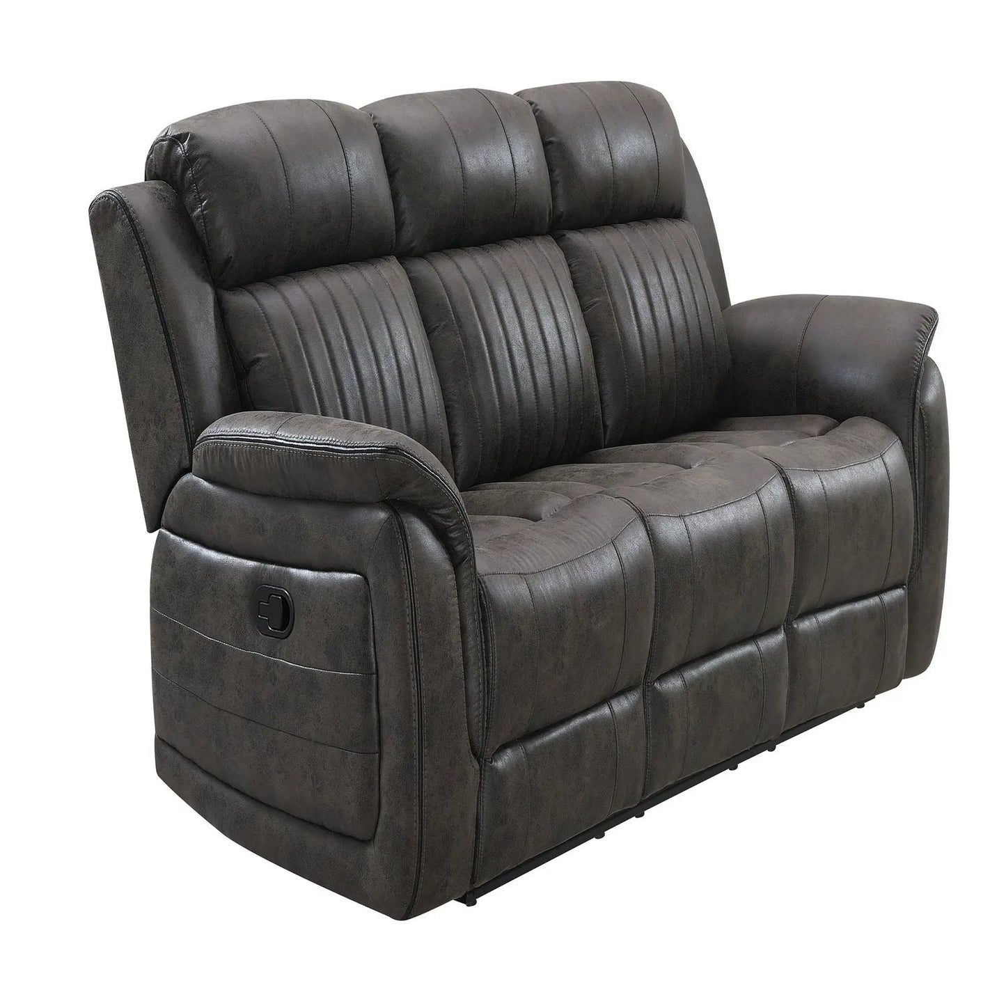 Steban reclining sofa gray leather by Unique Piece Furniture on Tampa Home & Garden Store