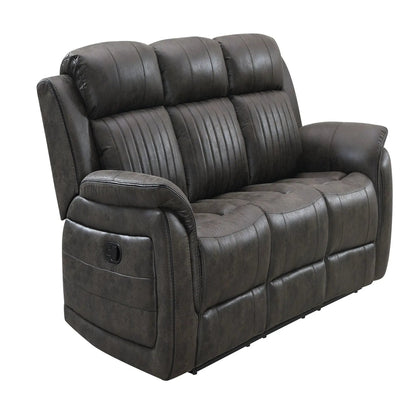 Steban reclining sofa gray leather by Unique Piece Furniture on Tampa Home & Garden Store