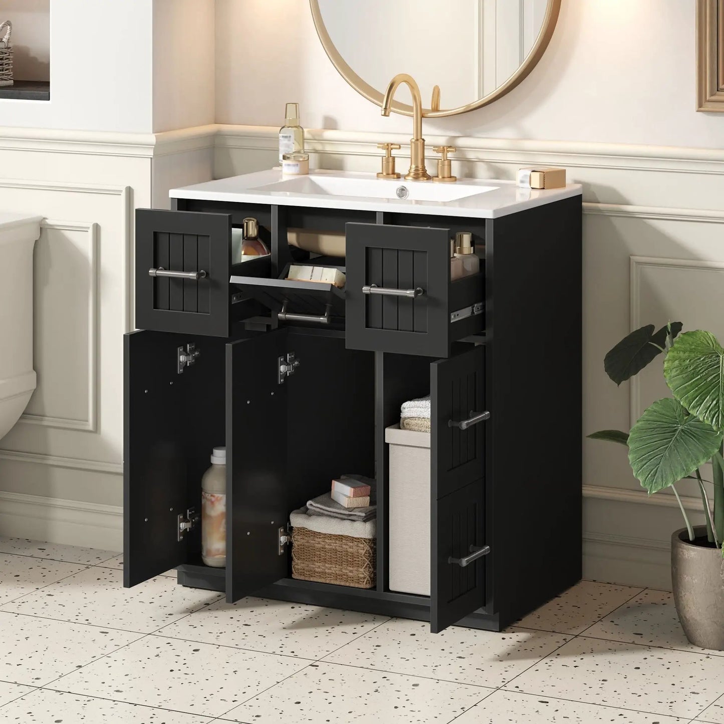Vanity With Undermount Sink and Soft Close Doors
