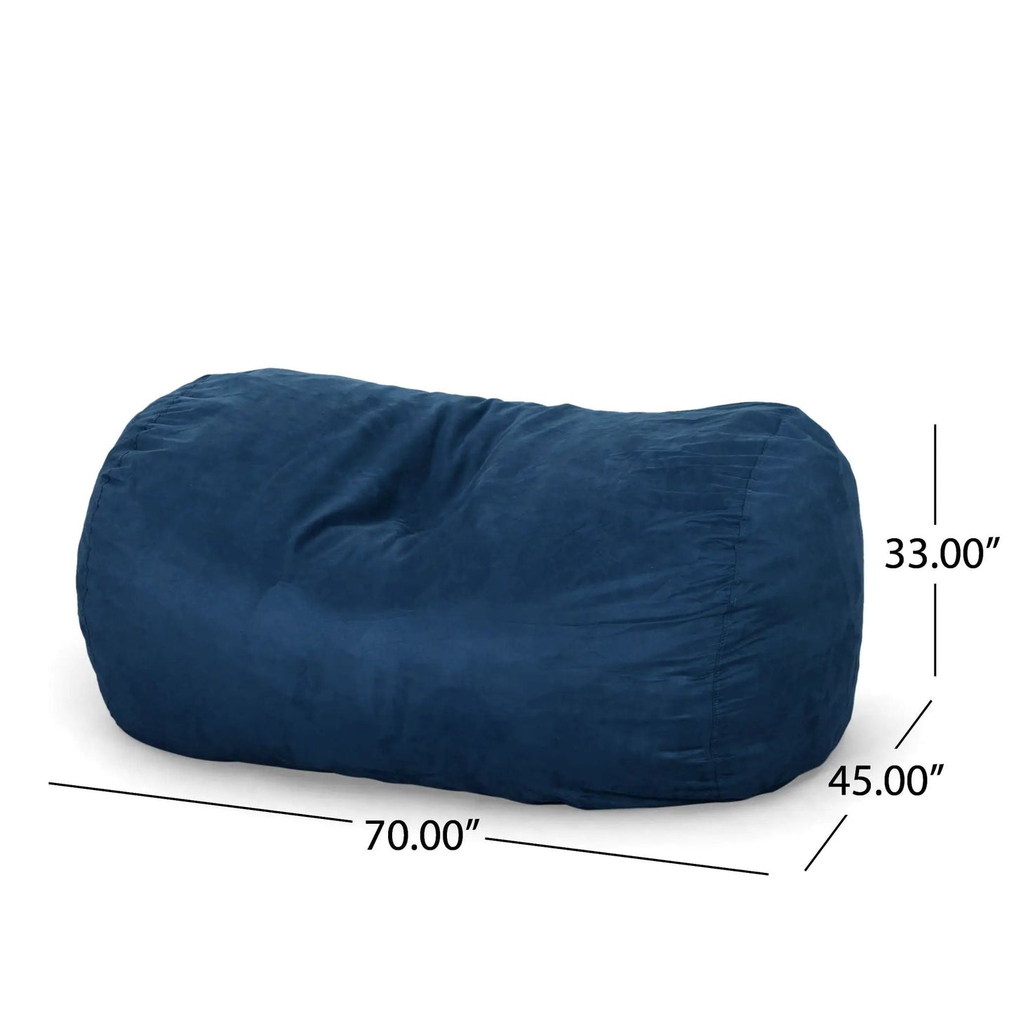 Marlin 6.5 Foot Bean Bag With Suede Cover