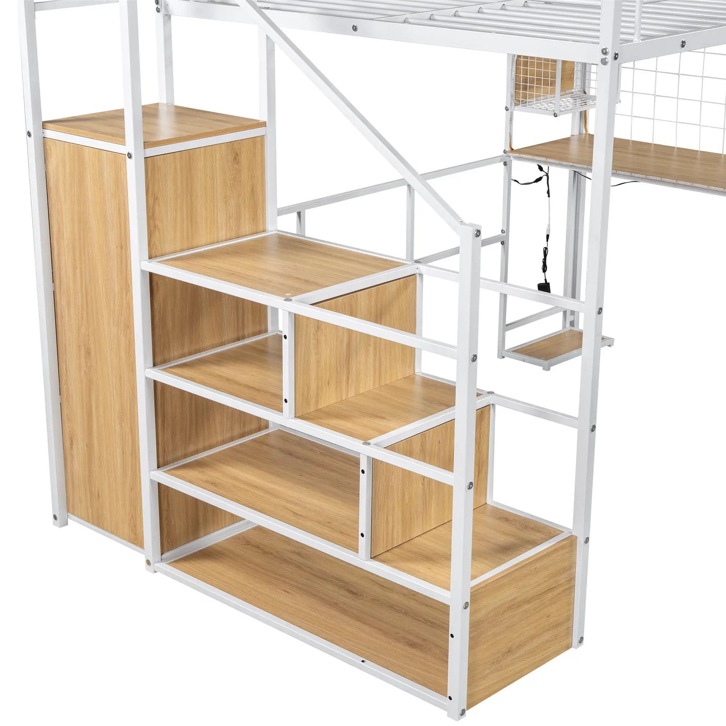 Loft Bed With Built In Workstation and Wardrobe