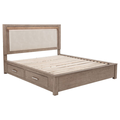 Gibbons Led Storage Bed with Elegant Headboard