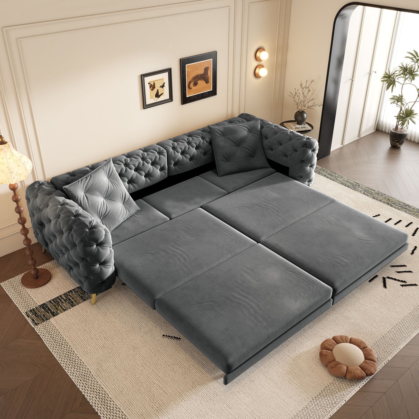 The 3 In 1 Convertible Sofa and Deep Seats