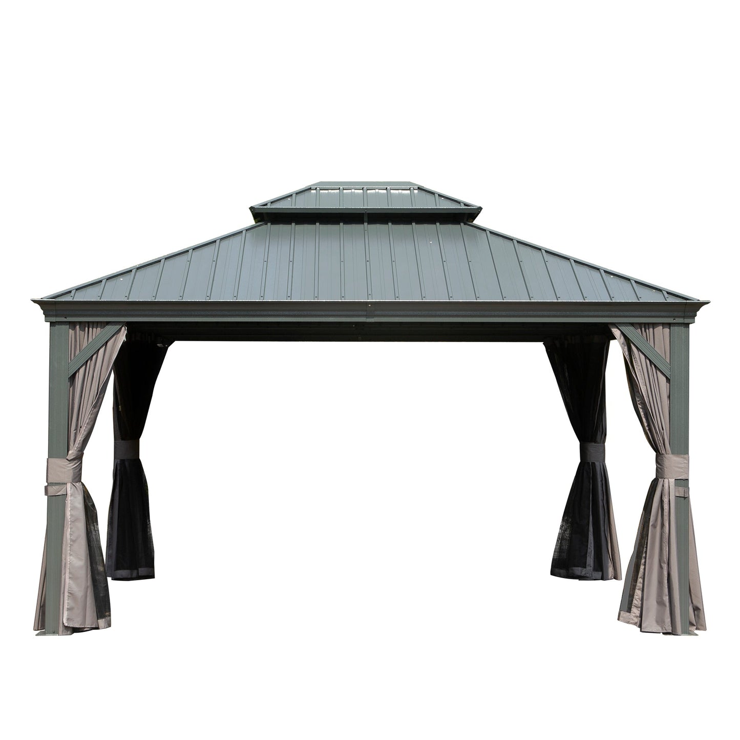 10x12 Outdoor Hardtop Gazebo and Aluminum Frame